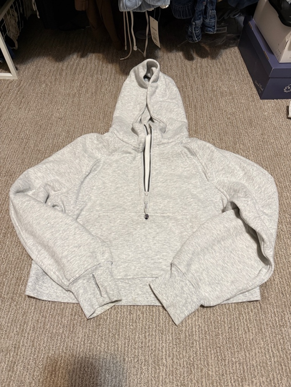 lululemon athletica scuba oversized half zip hoodie